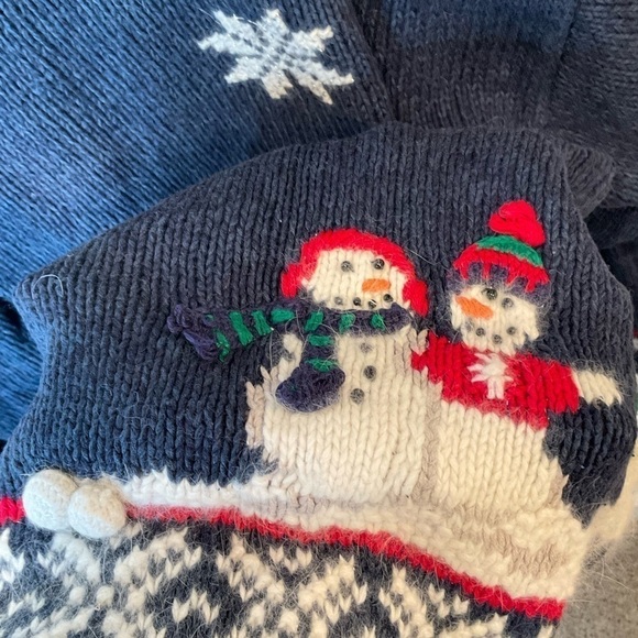 Croft & Barrow hand knitted zip up holiday sweater - Picture 8 of 9